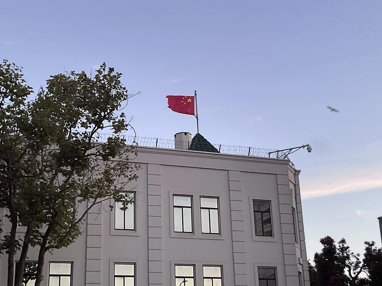 Illustrative photograph of China’s flag in San Francisco, not from the tournament.