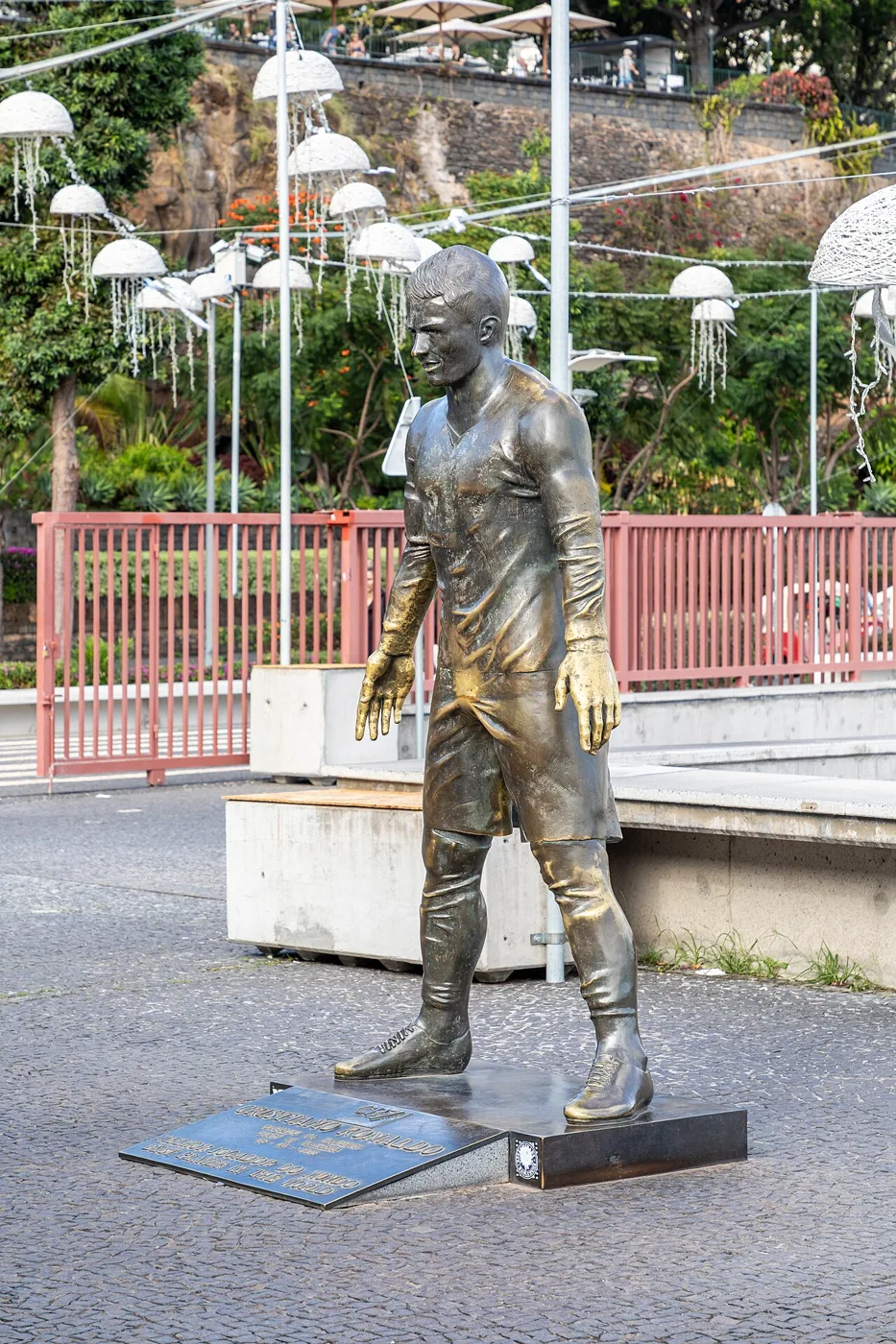 Archive illustration: Cristiano Ronaldo’s statue outside the CR7 Museum in Funchal.