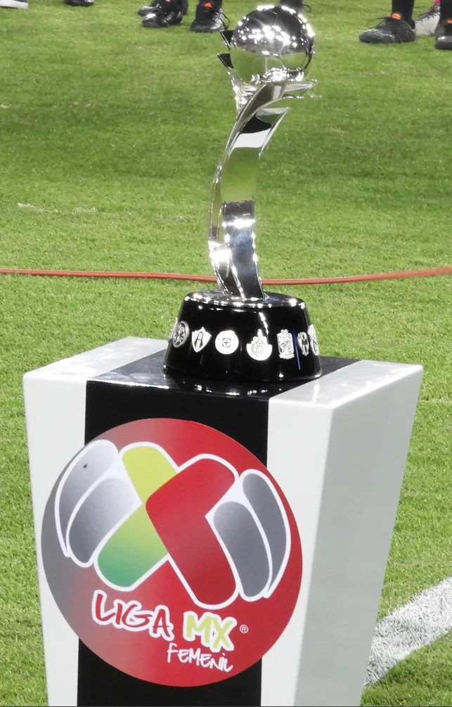 Archive illustration showing the Liga MX Femenil trophy.